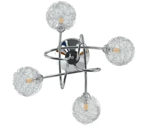 Griestu Lampa Ar Sietveida Abažūriem, 4 G9 Spuldzes Vidaxl