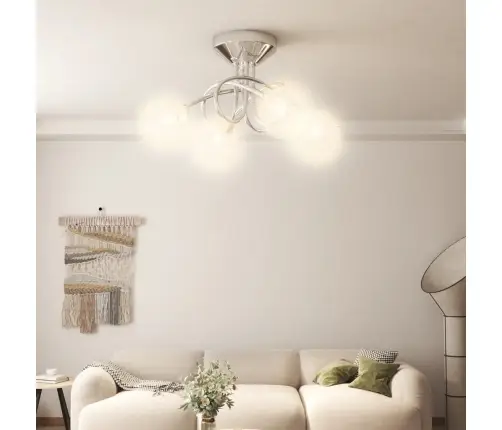 Griestu Lampa Ar Sietveida Abažūriem, 4 G9 Spuldzes Vidaxl