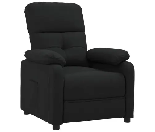 Atpūtas Krēsls, Atgāžams, Melns Audums Vidaxl