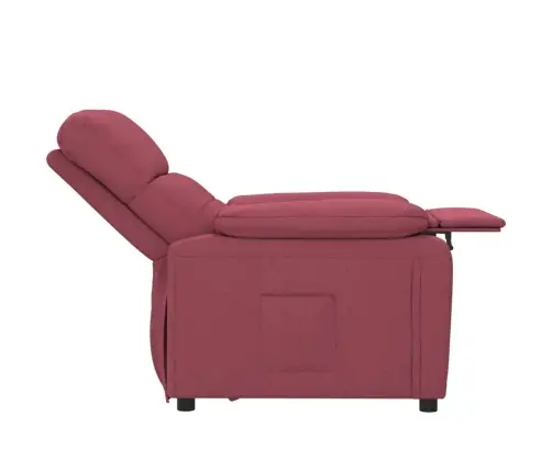 Atpūtas Krēsls, Atgāžams, Vīnsarkans Audums Vidaxl