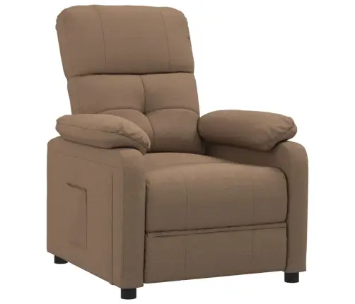 Atlošiamas Krėslas, Rudos Spalvos, Audinys