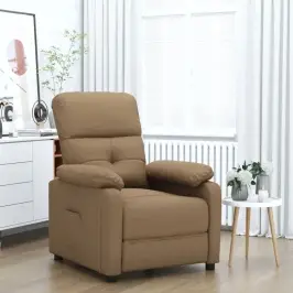 Atpūtas Krēsls, Atgāžams, Brūns Audums Vidaxl