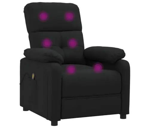 Masāžas Krēsls, Melns Audums Vidaxl