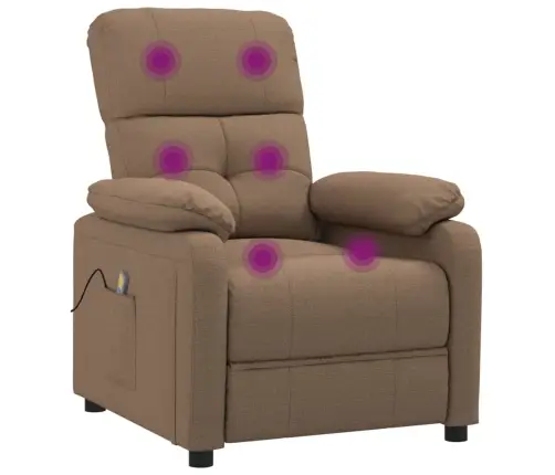 Masāžas Krēsls, Brūns Audums Vidaxl