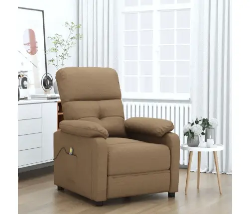 Masāžas Krēsls, Brūns Audums Vidaxl