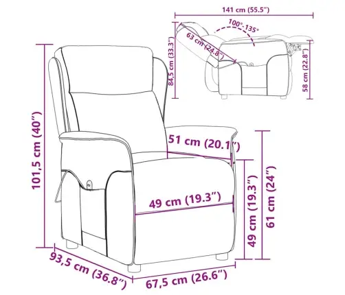 Massaažitool Padjaga Vein 93.5 X 67.5 X 101.5 Cm Kangas