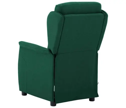 Masažo Kėdė Tamsiai Žalia 93.5 X 67.5 X 101.5 Cm Audinys