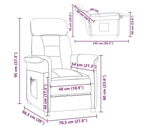 Atpūtas Krēsls Taupe Krāsā Pelēkbrūna 70.5 X 96.5 X 95 Cm Vidaxl