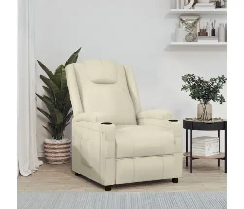 Reguleeritava Seljatoega Tugitool, Kreemjasvalge, Kunstnahk