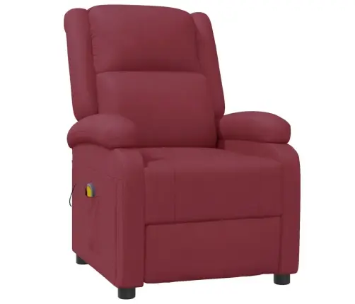 Masāžas Krēsls, Vīnsarkana Mākslīgā Āda Vidaxl