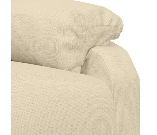 Masāžas Krēsls, Krēmkrāsas Audums Vidaxl
