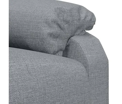 Masāžas Krēsls, Gaiši Pelēks Audums Vidaxl