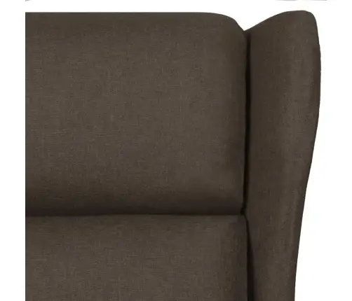 Masāžas Krēsls, Tumši Brūns Audums Vidaxl