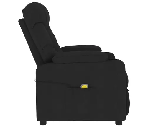 Atlošiamas Krėslas, Juodos Spalvos, Audinys