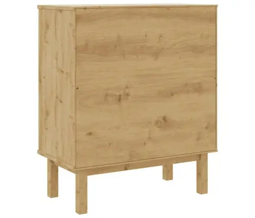 Atvilktņu Skapītis Otta, Brūns, Balts, 76,5X39,5X90 Cm, Priede Vidaxl