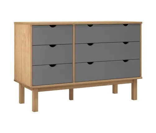 Öökapp "Otta", Pruun Ja Hall, 111X43X73,5 cm Männipuit