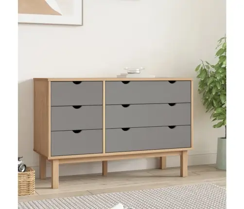 Öökapp "Otta", Pruun Ja Hall, 111X43X73,5 cm Männipuit