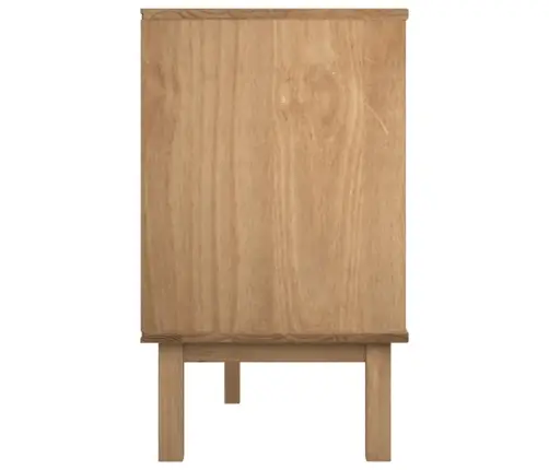 Atvilktņu Skapītis Otta, Brūns, Balts, 111X43X73,5 Cm, Priede Vidaxl