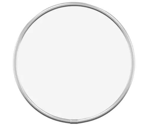 Seinapeegel, Hõbedane, Ø 20 cm Ümmargune