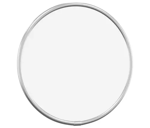 Seinapeegel, Hõbedane, Ø 20 cm Ümmargune