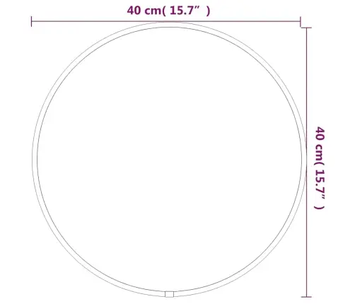 Sieninis Veidrodis, Sidabrinis, 40Cm Skersmens, Apskritas