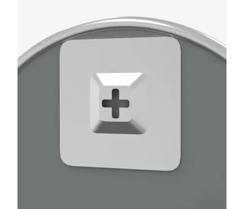 Seinapeegel, Hõbedane, Ø 50 cm Ümmargune