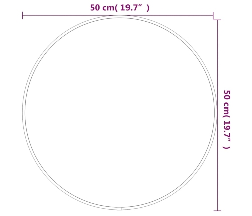 Sieninis Veidrodis, Auksinis, 50Cm Skersmens, Apskritas