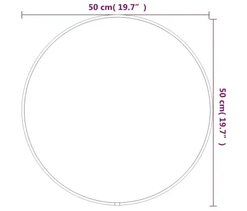 Sienas Spogulis, Sudraba Krāsā, Ø 50 Cm, Apaļš Vidaxl Sienas Spogulis, Sudraba Krāsā, Ø 50 Cm, Apaļš Vidaxl