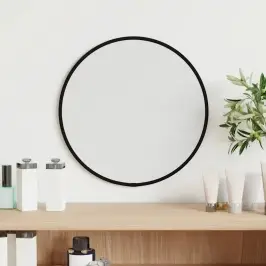Seinapeegel, Must, Ø 30 cm Ümmargune
