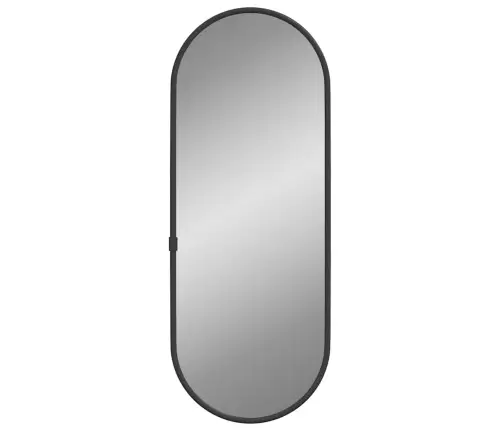 Seinapeegel, Must, 40 X 15 cm Ovaalne