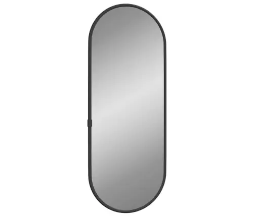 Seinapeegel, Must, 40 X 15 cm Ovaalne