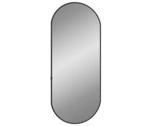 Seinapeegel, Must, 60 X 25 cm Ovaalne