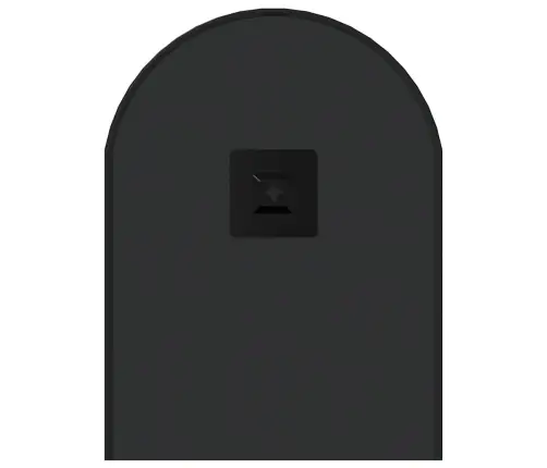 Seinapeegel, Must, 60 X 25 cm Ovaalne