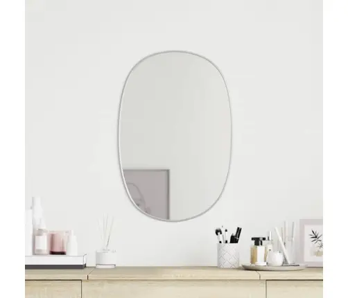 Sieninis Veidrodis, Sidabrinės Spalvos, 50X35Cm