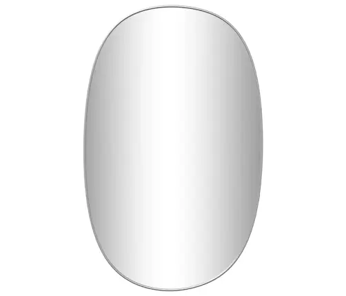 Sienas Spogulis, Sudraba Krāsā, 70X45 Cm Vidaxl