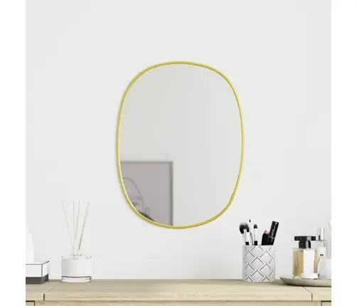 Sienas Spogulis, Zelta Krāsā, 30X25 Cm Vidaxl