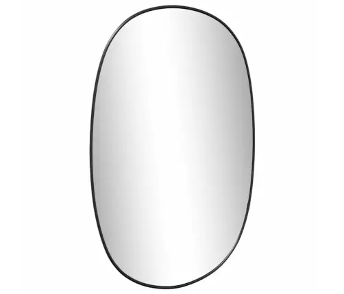 Sienas Spogulis, Melns, 50X35 Cm Vidaxl Sienas Spogulis, Melns, 50X35 Cm Vidaxl