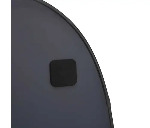 Seinapeegel, Must, 70 X 45 Cm