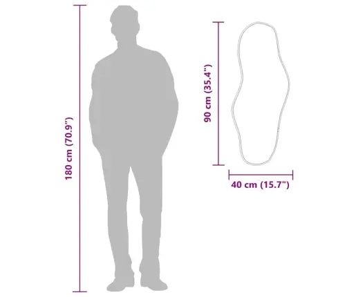 Seinapeegel, Kuldne, 90 X 40 Cm