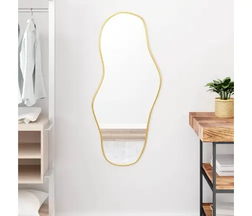 Sienas Spogulis, Zelta Krāsā, 100X45 Cm Vidaxl