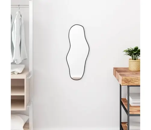 Seinapeegel, Must, 60 X 25 Cm