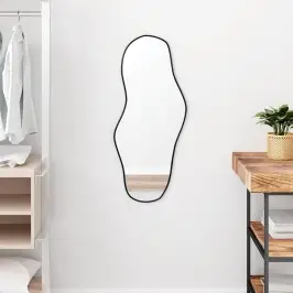 Seinapeegel, Must, 80 X 35 Cm