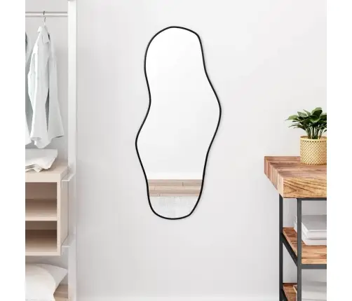 Seinapeegel, Must, 90X40 Cm