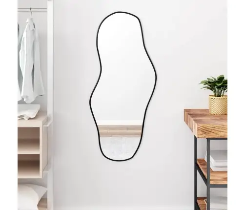 Sienas Spogulis, Melns, 100X45 Cm Vidaxl