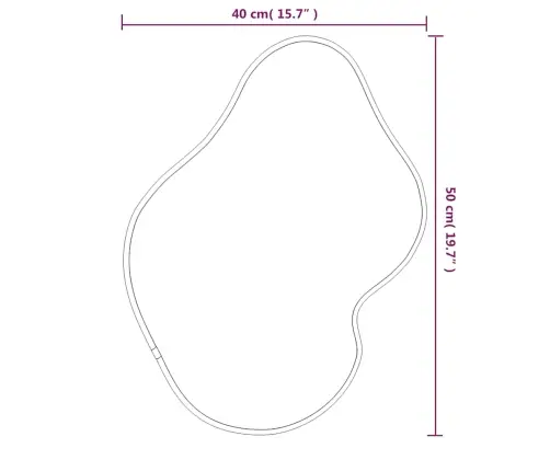 Sieninis Veidrodis, Auksinės Spalvos, 50X40Cm