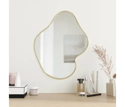 Sieninis Veidrodis, Auksinės Spalvos, 50X40Cm