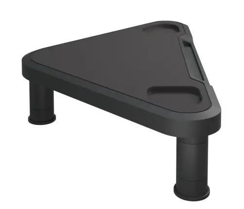 Stūra Monitora Paliktnis, Melns, 49X28X10,5 Cm Vidaxl