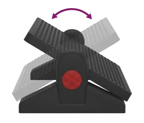 Kāju Balsts, Melns, 50X30,5X17 Cm Vidaxl