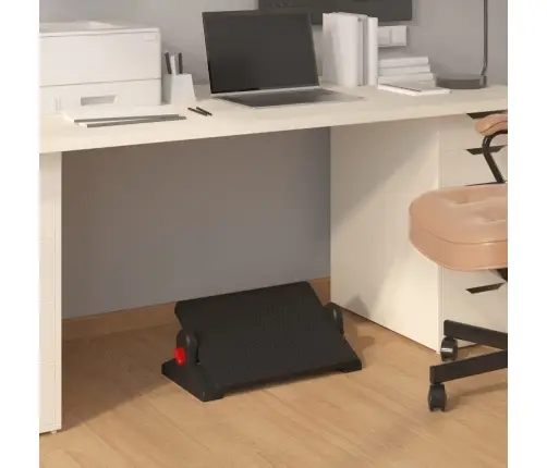 Kāju Balsts, Melns, 50X30,5X17 Cm Vidaxl