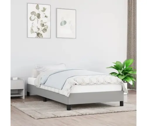 Lovos Rėmas Be Čiužinio, Šviesiai Pilkas, 80X200cm Audinys